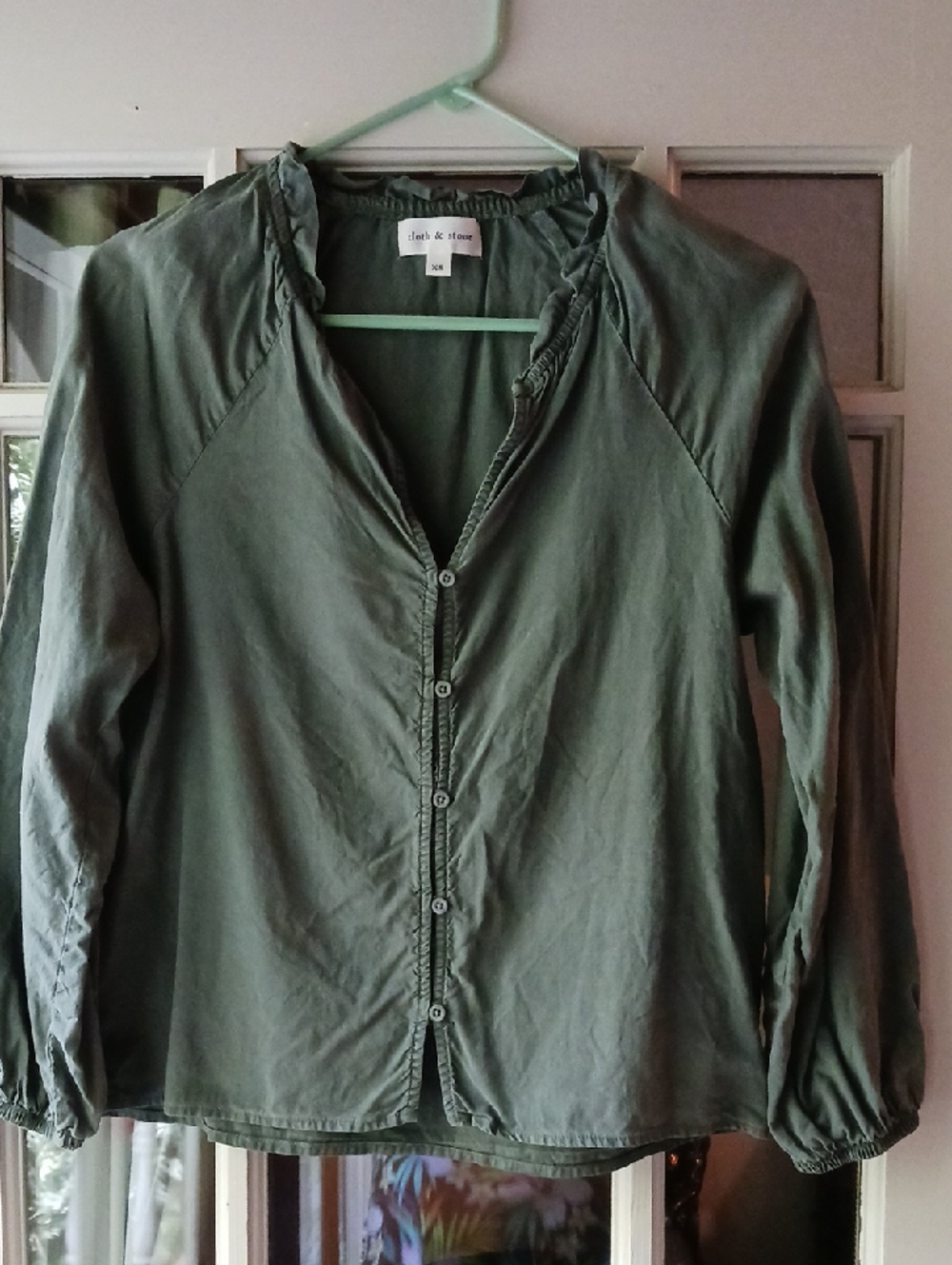 Boho Button Front Blouse